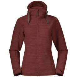 Bergans Hareid Fleece W Jacket (chianti-red)