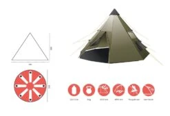 Grand Canyon Black Falls 8 Zelt (capulet-olive) -Outdoor-Sportarten Grand Canyon Black Falls 8 Zelt capulet olive D 330039 Bild 5