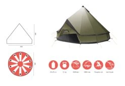 Grand Canyon Indiana 10 Zelt (capulet-olive) -Outdoor-Sportarten Grand Canyon Indiana 10 Zelt capulet olive D 330013 Bild 5
