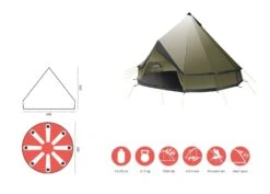 Grand Canyon Indiana 8 Zelt (capulet-olive) -Outdoor-Sportarten Grand Canyon Indiana 8 Zelt capulet olive D 330036 Bild 4