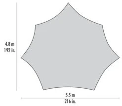 MSR Rendezvous 200 Wing Tarp (yellow) -Outdoor-Sportarten MSR Rendezvous 200 Wing Tarp yellow D 10826 Bild 5