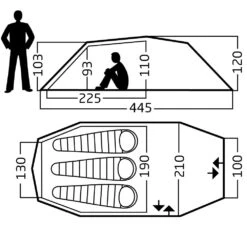 Nordisk Oppland 3 PU Zelt (dark-olive) -Outdoor-Sportarten Nordisk Oppland 3 PU Zelt dark olive D 122077 Bild 5