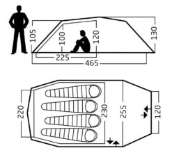 Nordisk Oppland 4 PU Zelt (dark-olive) -Outdoor-Sportarten Nordisk Oppland 4 PU Zelt dark olive D 122078 Bild 5