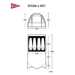 Spatz Stork 4 BTC Zelt (brown-sand) -Outdoor-Sportarten Spatz Stork 4 BTC Zelt brown sand D 282987 7004222 Bild 5