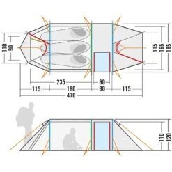 Tatonka Alaska 3.235 PU 3 Zelt (light-olive) -Outdoor-Sportarten Tatonka Alaska 3.235 PU 3 Zelt light olive D 2457 333 Bild 3