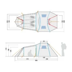 Tatonka Alaska 3 Plus Zelt (light-olive) -Outdoor-Sportarten Tatonka Alaska 3 Plus Zelt light olive D 2449 333 Bild 2