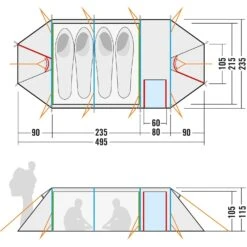 Tatonka Alaska PU 4 Zelt (light-olive) -Outdoor-Sportarten Tatonka Alaska PU 4 Zelt light olive D 2459 333 Bild 2