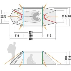 Tatonka Arctis 2.235 PU 2 Zelt (light-olive) -Outdoor-Sportarten Tatonka Arctis 2.235 PU 2 Zelt light olive D 2451 333 Bild 2