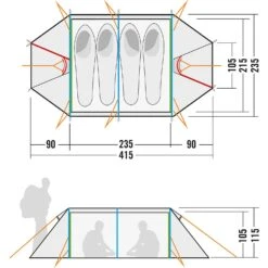 Tatonka Buffin 4 Zelt (light-olive) -Outdoor-Sportarten Tatonka Buffin 4 Zelt light olive D 2430 333 Bild 3
