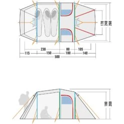 Tatonka Family Camp 3 Zelt (light-olive) -Outdoor-Sportarten Tatonka Family Camp 3 Zelt light olive D 2446 333 Bild 3