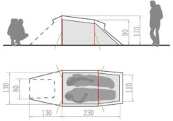 Vaude Arco 2P Zelt (buckeye) -Outdoor-Sportarten Vaude Arco 2P Zelt buckeye D 11496 594 Bild 4