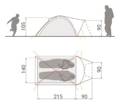 Vaude Campo Compact XT 2P Zelt (terracotta) -Outdoor-Sportarten Vaude Campo Compact XT 2P Zelt terracotta D 14221 170 Bild 3