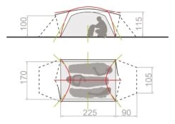 Vaude Mark 3P Zelt (green) -Outdoor-Sportarten Vaude Mark 3P Zelt green D 14212 400 Bild 4