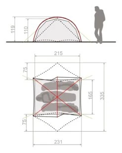 Vaude Space Seamless 2-3P Zelt (cress-green) -Outdoor-Sportarten Vaude Space Seamless 2 3P Zelt cress green D 14424 182 Bild 3