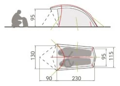 Vaude Taurus 2P Zelt (mossy-green) 5 Vaude Taurus 2P Zelt (mossy-green) -Outdoor-Sportarten Vaude Taurus 2P Zelt mossy green D 11498 148 Bild 3