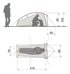Vaude Taurus SUL 1P Zelt (cress-green) -Outdoor-Sportarten Vaude Taurus SUL 1P Zelt cress green D 15896 182 Bild 3